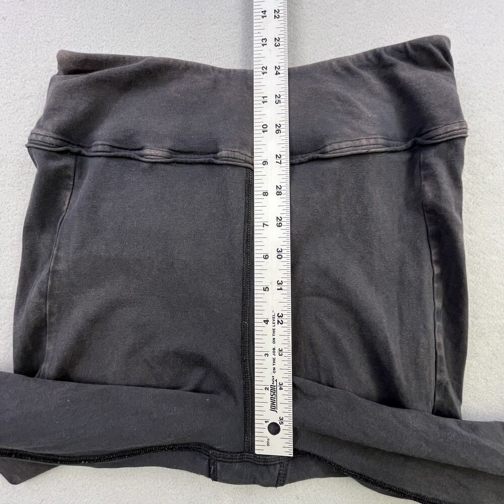 FP Free People Movement Flare Leggings Medium Gray Slit Leg Stretch - Picture 11 of 12